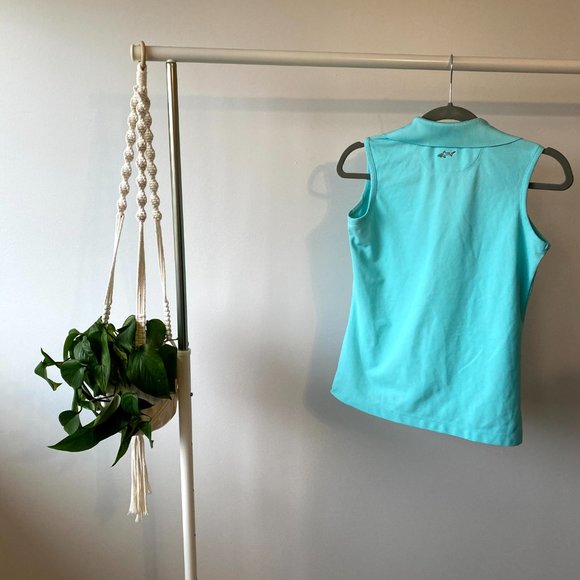 Sold-Greg Norman Play Dry Sleeveless Polo - Picture 3 of 3